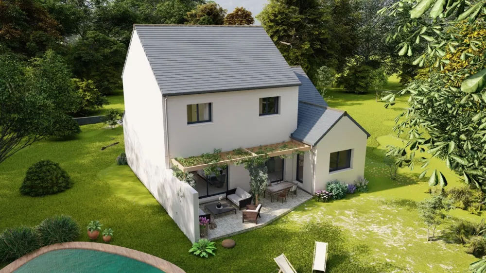Image du modèle de maison vue dessus