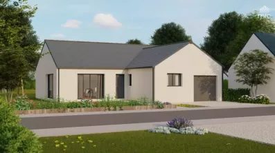 Image du modèle de maison vue rue