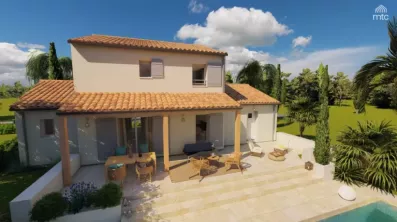 Image du modèle de maison vue jardin 2