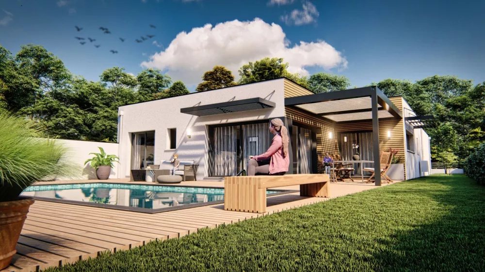 Image du modèle de maison MODELE 13-PERS ARRIERE 1