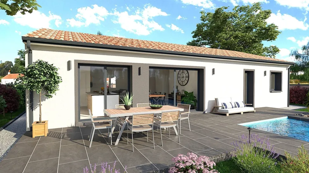 Image du modèle de maison FACADE ARRIERE