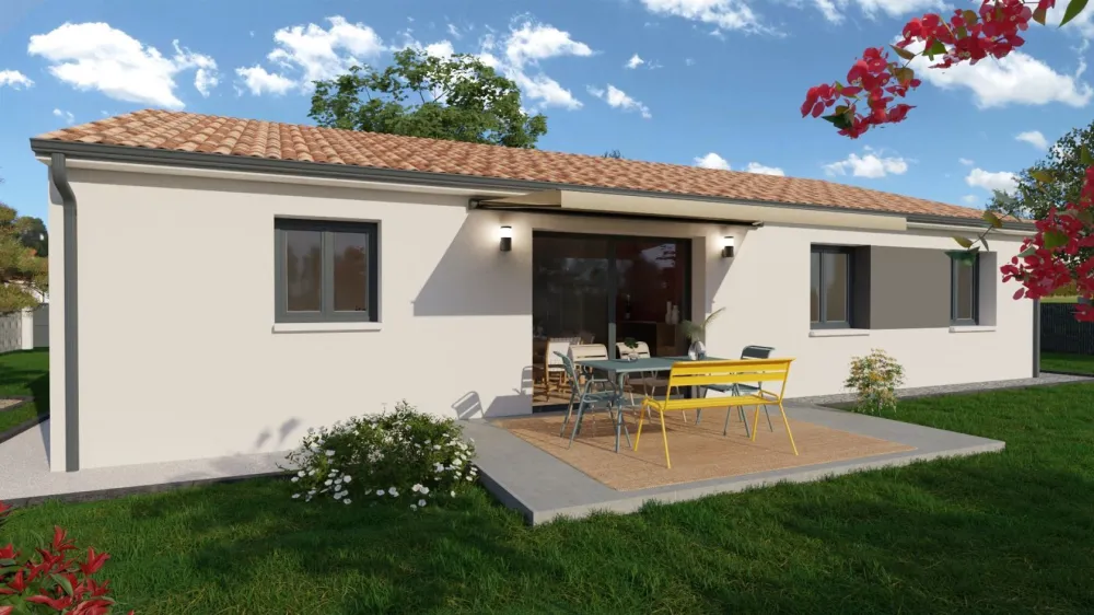Image du modèle de maison facade arriere