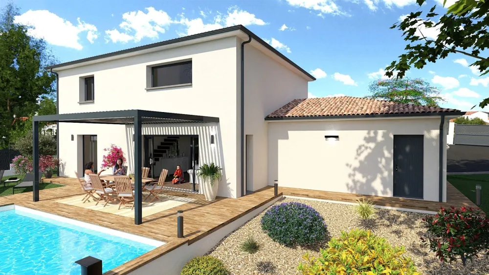 Image du modèle de maison FACADE ARRIERE