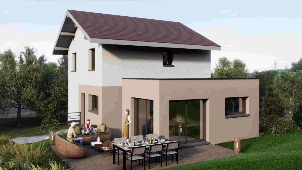 Image du modèle de maison maison jumelle terrasse