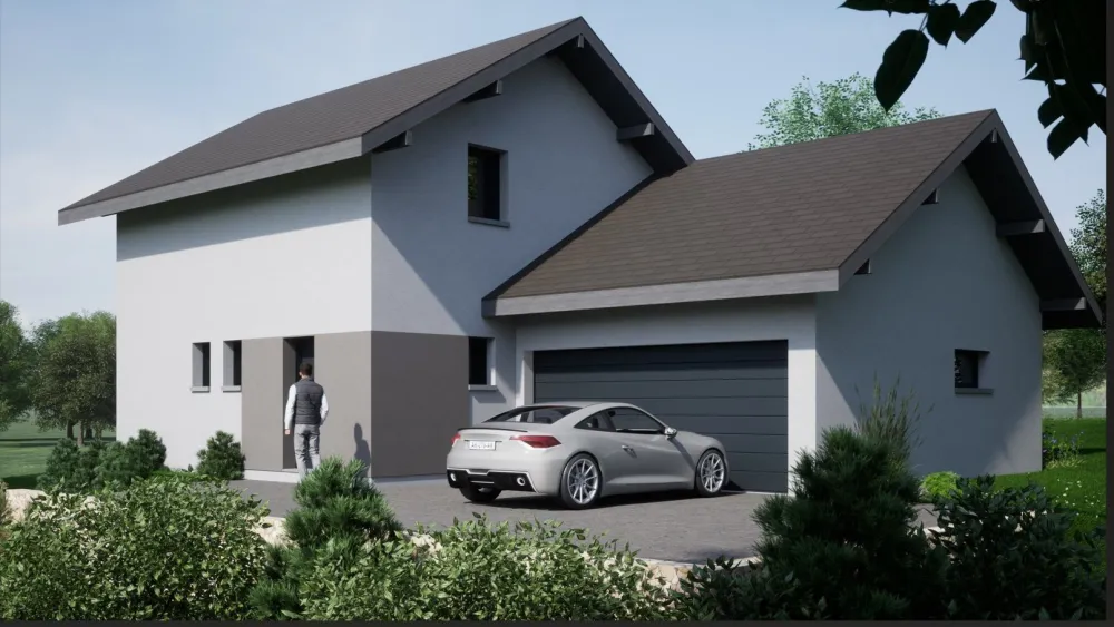 Image du modèle de maison arrière