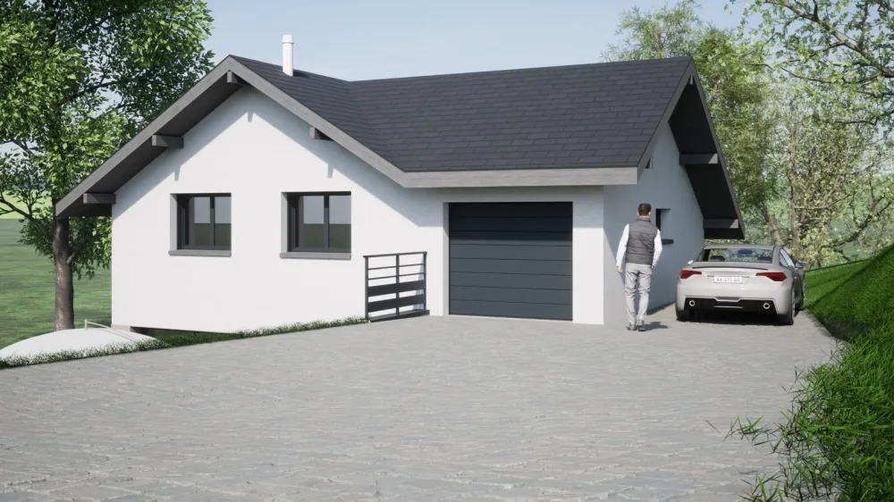 Image du modèle de maison entrée