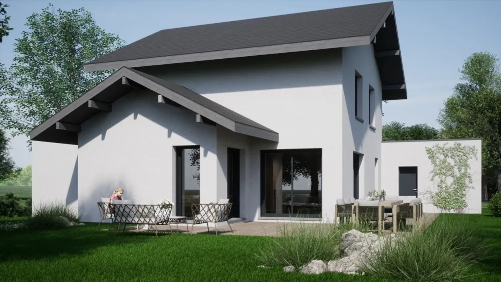 Image du modèle de maison façade  salon