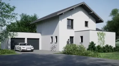 Image du modèle de maison façade entrée