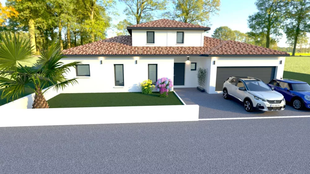 Image du modèle de maison Clisson Source Tuiles Faç. Avant 2