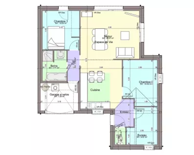 Image du modèle de maison AZUR-RDC sans cotes