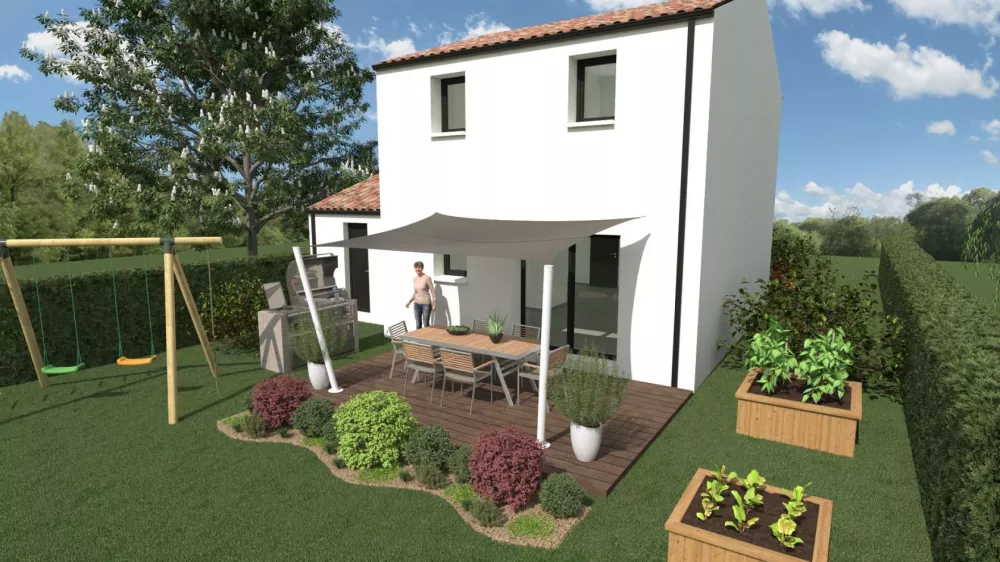 Image du modèle de maison EMERAUDE ARRIERE