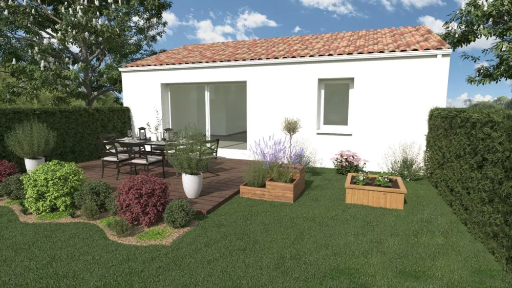 Image du modèle de maison FLEURIE ARRIERE