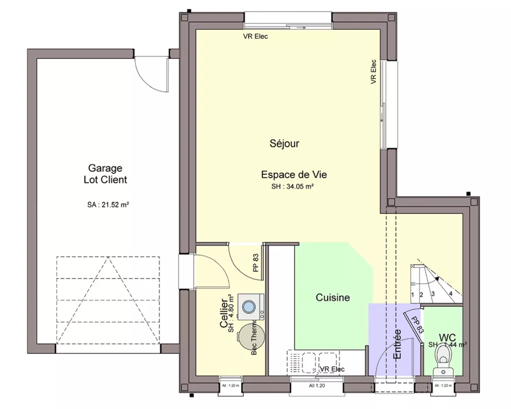 Image du modèle de maison JADE RDC sans cotes