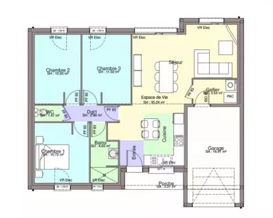 Image du modèle de maison PLAN RDC-sans cotes