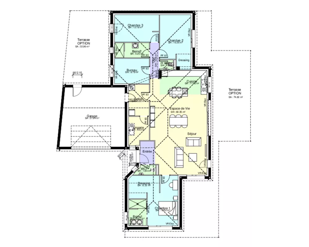 Image du modèle de maison PLAN RDC-sans cotes