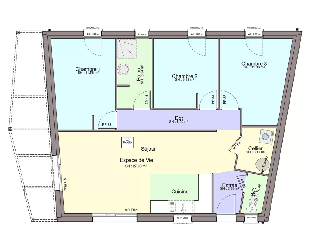 Image du modèle de maison PLAN RDC-sans cotes