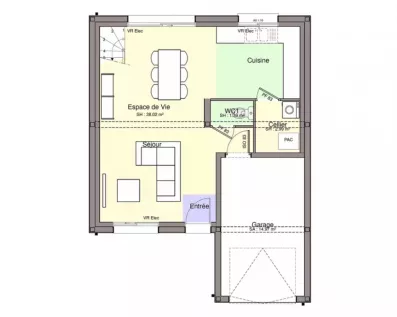 Image du modèle de maison PLAN RDC-sans cotes