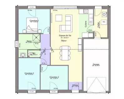Image du modèle de maison PLAN RDC-sans cotes