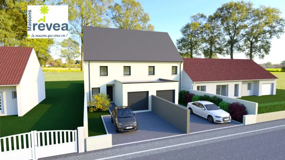 Image du modèle de maison Perspective avant Ardoise Orvault