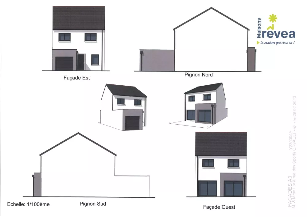 Image du modèle de maison Façades 1 maison
