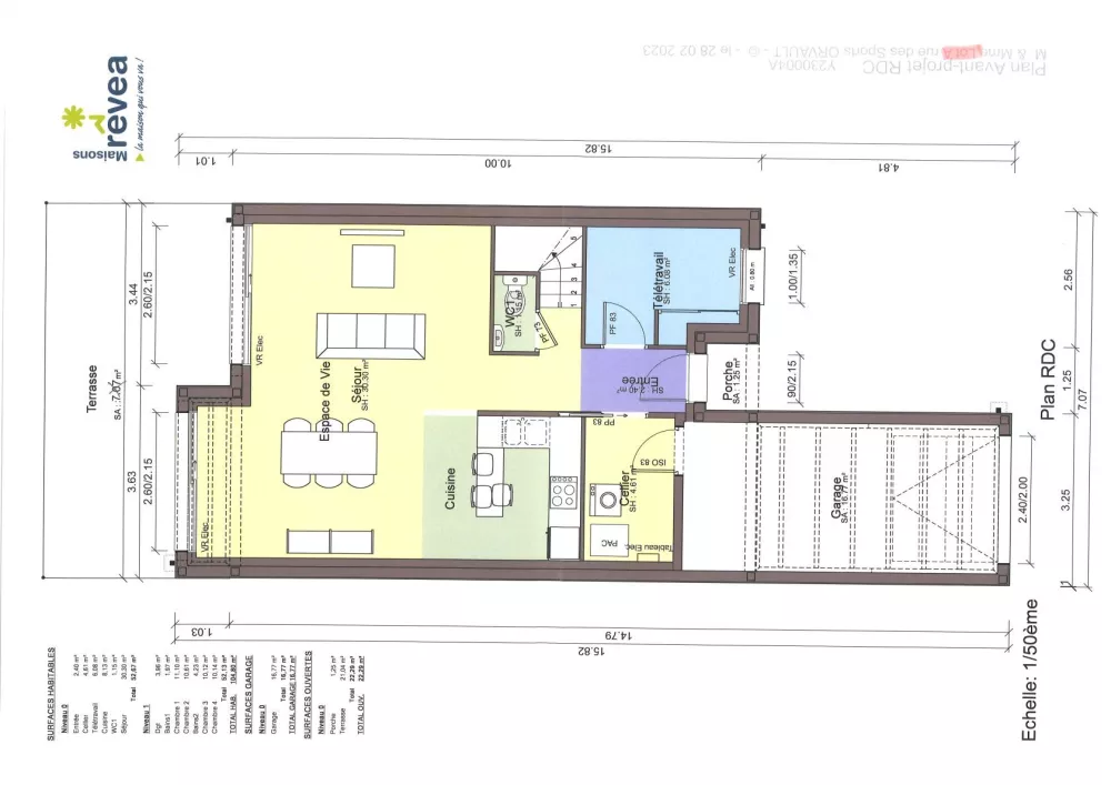 Image du modèle de maison Plan intérieur RDC
