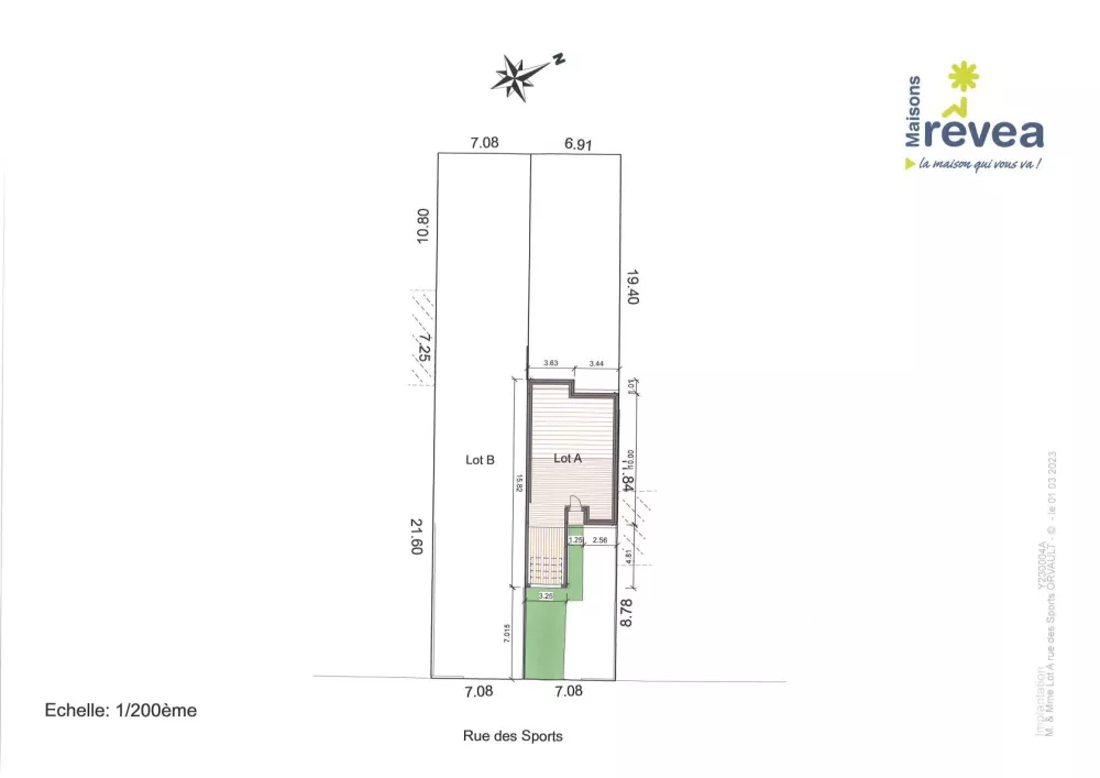 Image du modèle de maison Plan masse 1 terrain Orvault