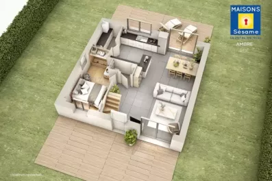 Image du modèle de maison AMBRE-RDC-bd