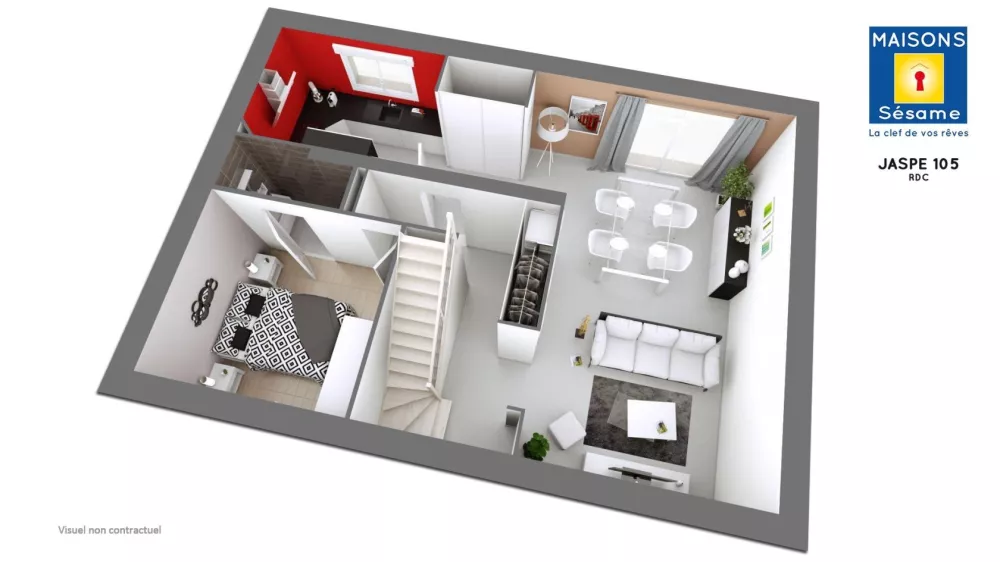 Image du modèle de maison JASPE RDC