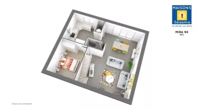 Image du modèle de maison MIRA 90 RDC