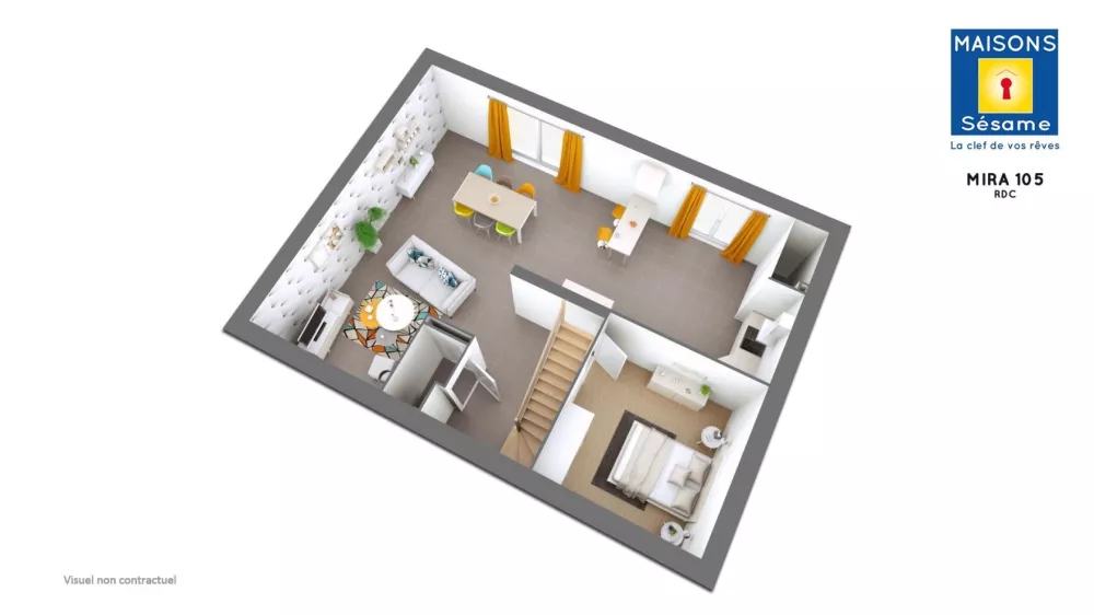 Image du modèle de maison MIRA 105 RDC