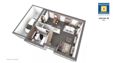 Image du modèle de maison ZIRON 115 RDC