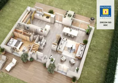 Image du modèle de maison zircon 150 rdc