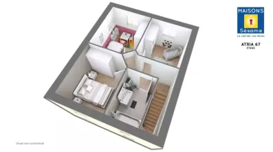 Image du modèle de maison ATRIA 67 ETG
