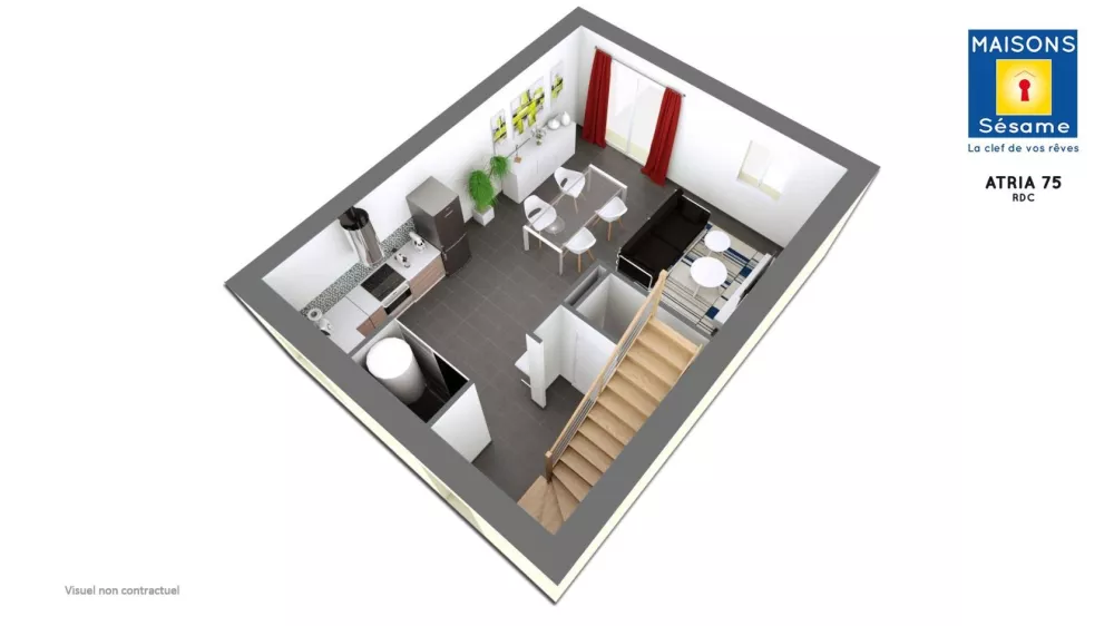 Image du modèle de maison ATRIA 75 RDC