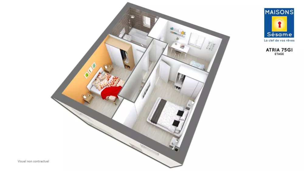 Image du modèle de maison ATRIA 75 GI ETG