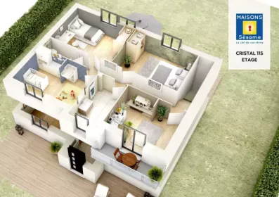 Image du modèle de maison cristal 115 etage