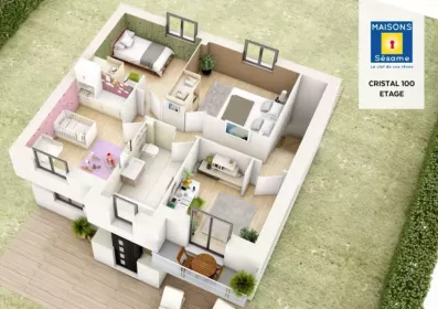 Image du modèle de maison cristal 100 etage