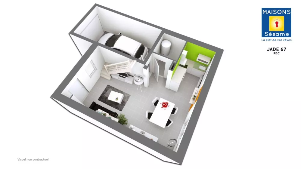 Image du modèle de maison JADE 67 RDC