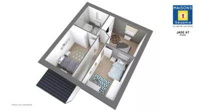 Image du modèle de maison JADE 67 ETG