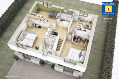 Image du modèle de maison pyropre ETAGE