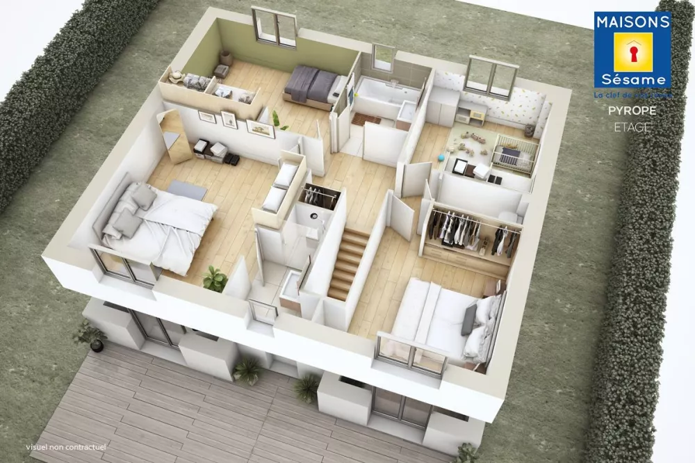 Image du modèle de maison pyropre ETAGE
