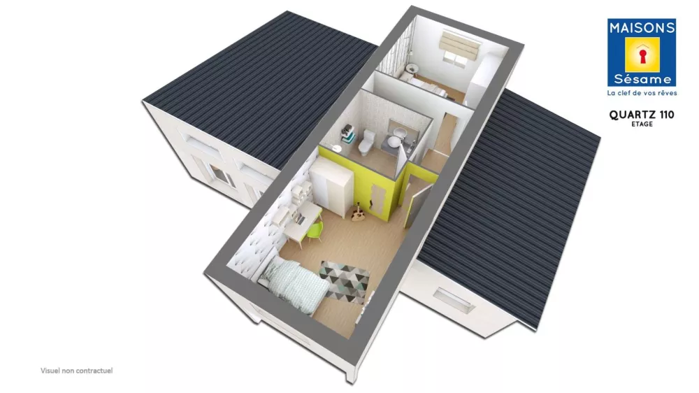 Image du modèle de maison QUARTZ 110 ETG