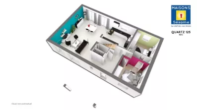 Image du modèle de maison QUARTZ 125 RDC
