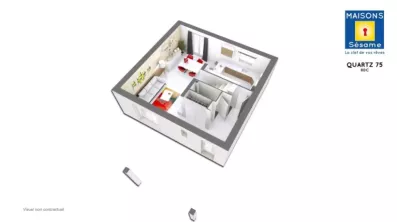 Image du modèle de maison QUARTZ 75 RDC