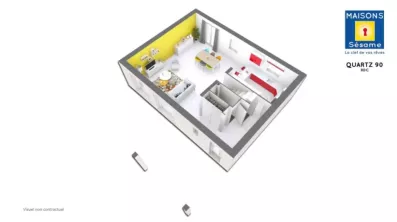 Image du modèle de maison QUARTZ 90 RDC