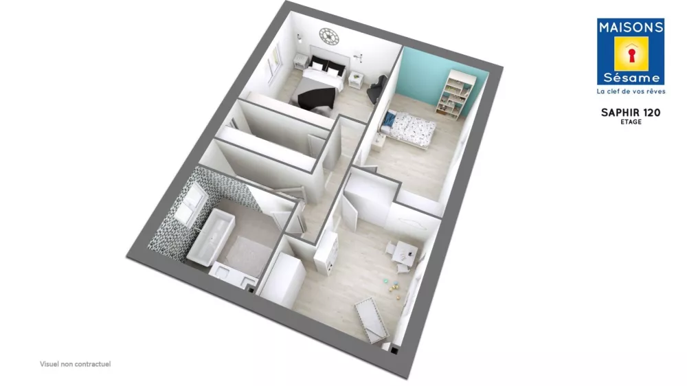 Image du modèle de maison saphir 120 ETG