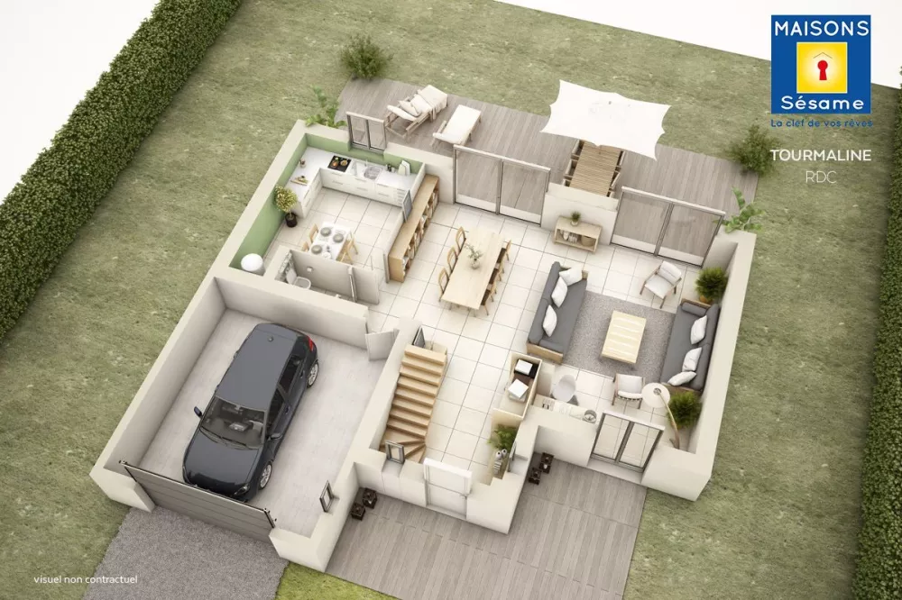 Image du modèle de maison tourmaline RDC