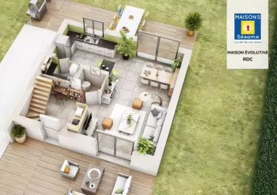 Image du modèle de maison evolutive rdc