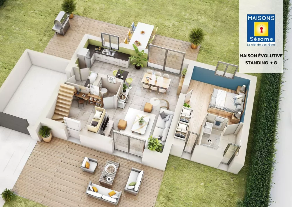 Image du modèle de maison evolutive standing garage