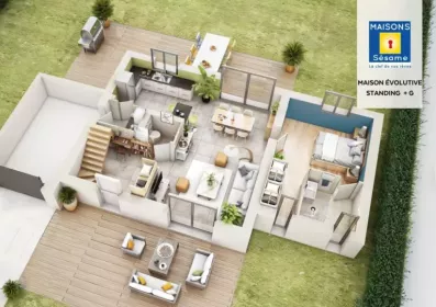 Image du modèle de maison evolutive standing garage